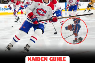 Kaiden Guhle Injury SHOCKS Fans as DISTURBING Details Surface: Recent Public Sighting Raises FEARS That His NHL Career Could Be in DANGER, Leaving Montreal Canadiens Supporters TERRIFIED About the Future of Their Young Star Defenseman. Is This the END for One of Hockey’s Brightest Talents?