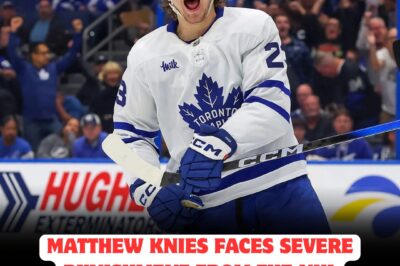 Matthew Knies faces a BRUTAL reckoning as the NHL prepares to hand down a SEVERE punishment for his VICIOUS elbow, sending shockwaves through the hockey world. Fans are OUTRAGED as Knies’ future hangs in the balance, with whispers of a possible season-long suspension and career-altering consequences swirling everywhere.