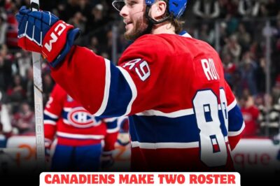 BREAKING CHAOS IN MONTREAL! The Canadiens just SHOCKED fans with two unexpected roster changes ahead of their showdown with the Ottawa Senators. What looked like a routine pre-game update suddenly turned into a storm of speculation — two key names out, tension rising, and nobody saw this coming before puck drop at the Bell Centre!
