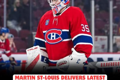 MARTIN ST-LOUIS STUNS FANS WITH UNWAVERING FAITH IN STRUGGLING SAM MONTEMBEAULT! despite critics calling for a change, the coach declares montembeault untouchable, risking the season and igniting a FIRESTORM of controversy in montreal as the team’s hopes hang by a thread after his SLOW START.