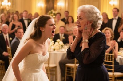 AT MY SON’S WEDDING, MY DAUGHTER-IN-LAW DEMANDED MY APARTMENT KEYS IN FRONT OF 130 GUESTS. WHEN I REFUSED, SHE SLAPPED ME SO HARD. I LEFT AND MADE A PHONE CALL 30 MINUTES LATER A MAN APPEARED AT THE DOOR OF THE HALL AND WHEN THEY SAW WHO IT WAS THEY BEGAN TO CRY…