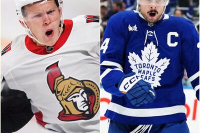 BRADY TKACHUK’S DEVASTATING 6-8 WEEK INJURY sends shockwaves through the NHL—Leafs fans ERUPT, declaring AUSTON MATTHEWS is the UNTOUCHABLE SUPERSTAR who’s doing EVERYTHING RIGHT, while rivals scramble to survive without their CAPTAIN and questions swirl about the future of Ottawa’s playoff dreams!
