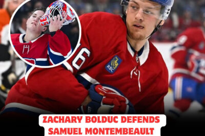 Montreal’s Zachary Bolduc DELIVERS a STUNNING REBUKE to Bell Centre Crowd After SHOCKING Abuse of Goalie Samuel Montembeault—Young Star’s PASSIONATE Stand Sends WAVES Through Hockey World and Sparks a HEATED Debate Over RESPECT, LOYALTY, and the FUTURE of Fan Culture in the NHL!
