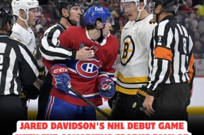 JARED DAVIDSON IGNITES CONTROVERSY—NHL DEBUT WITH THE CANADIENS TRIGGERS RUMORS OF MASSIVE SANCTION, sending shockwaves through the hockey world as fans brace for a POTENTIAL SCANDAL that could ROCK Montreal and lead to UNPRECEDENTED disciplinary action against the team!