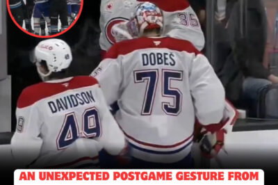 Canadiens Goalie Jakub Dobes STUNS Fans And Teammates With UNTHINKABLE Postgame Gesture After Epic 4-3 COMEBACK Win—What Happened In The Locker Room Leaves Everyone SPEECHLESS! Insiders Reveal Dobes’s BOLD Move That Could CHANGE The Team Forever. Is This The Most SHOCKING Moment In NHL History?
