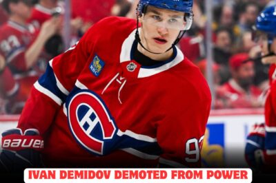 Ivan Demidov suffers a STUNNING demotion from the power play after the Canadiens’ EMBARRASSING 0-for-7 disaster against the Bruins—fans are OUTRAGED as the team’s top prospect is sidelined, sparking rumors of internal CHAOS and a possible shakeup that could change the season’s course forever!