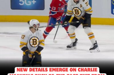 HORRIFYING INCIDENT—Charlie McAvoy SUFFERS BRUTAL PUCK-TO-THE-FACE INJURY during Bruins-Canadiens game, with NEW DETAILS REVEALING the shocking extent of his pain and the CHAOS that erupted on the ice as teammates and fans FEARED THE WORST for the star defenseman’s future!