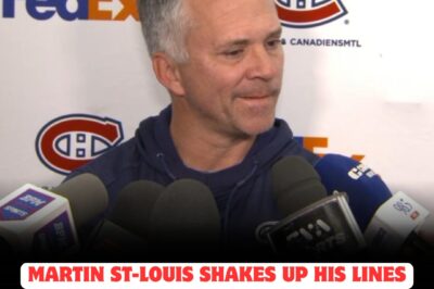 SHOCK WAVES in Montreal: Martin St-Louis PULLS the TRIGGER on a JAW-DROPPING line overhaul ahead of CRUCIAL games! Superstars DEMOTED, underdogs PROMOTED, and fans left REELING—could this UNPRECEDENTED move be the MASTERSTROKE that IGNITES a miraculous Canadiens comeback, or the DISASTER that ends their playoff dreams?