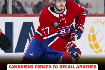 Kirby Dach suffers DEVASTATING injury, forcing Canadiens into EMERGENCY recall—Montreal’s lineup thrown into TURMOIL as fans fear the team’s playoff hopes are now in JEOPARDY, with insiders warning this could trigger a CHAOTIC scramble for replacements and a season-defining crisis!