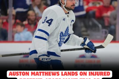 LEAFS FANS STUNNED as Auston Matthews is SIDELINED with unexpected injury, forcing Toronto into a FLURRY of roster changes—will THREE RAPID MOVES be enough to FILL THE VOID left by their MVP? The team’s championship dreams now face a SHOCKING, uncertain future!