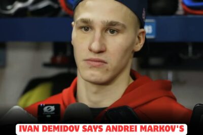 Ivan Demidov reveals Andrei Markov’s EMOTIONAL TRIBUTE sparked an UNSTOPPABLE transformation, leading to a JAW-DROPPING postgame reaction that SHOCKED fans and left analysts scrambling for answers—could this legendary MOTIVATION unleash a new era of DOMINANCE and REWRITE the future of hockey history?