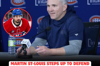 Martin St-Louis ERUPTS in DEFENSE of Alexandre Carrier—Canadiens coach delivers FIERY speech against critics, vows to EXPOSE the TRUTH behind the backlash and promises a SHOCKING turnaround that could SILENCE haters and IGNITE Montreal’s season!