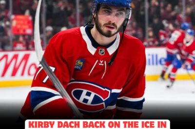 Kirby Dach STUNS Canadiens fans with MIRACLE comeback—unexpectedly returns to the ice in Brossard as RUMORS swirl of a SHOCKING early return that could TRANSFORM Montreal’s playoff hopes and send NHL rivals into PANIC mode!