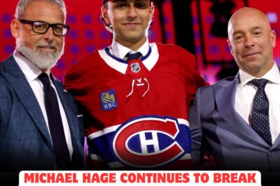 In a SHOCKING twist, Michael Hage’s meteoric rise stuns the hockey world as a SENSATIONAL report hints at his imminent arrival in Montreal. Fans are BUZZING with excitement, convinced that Hage’s electrifying talent could transform the Canadiens and deliver the most THRILLING rookie season in franchise history.