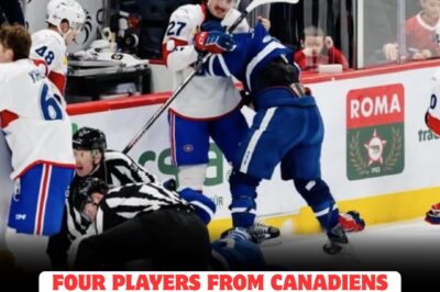 CANADIENS ORGANIZATION ROCKED BY MASSIVE SCANDAL AS FOUR PLAYERS SUSPENDED AFTER VIOLENT ON-ICE INCIDENT—FANS OUTRAGED, LEAGUE OFFICIALS LAUNCH URGENT INVESTIGATION, AND HOCKEY WORLD LEFT REELING OVER SHOCKING BEHAVIOR THAT COULD DESTROY CAREERS AND TAINT MONTREAL’S LEGACY!