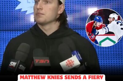 Matthew Knies ignites a WAR OF WORDS with a FIERY message that sends shockwaves through the NHL, promising an EXPLOSIVE showdown between the Canadiens and Maple Leafs. Fans brace for the most INTENSE rivalry battle in years as Knies’ bold declaration fuels controversy and sets the stage for UNFORGETTABLE drama.
