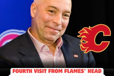 Bombshell Alert: Flames’ head scout spotted again in Montreal, fueling EXPLOSIVE trade buzz and whispers of a MEGA-DEAL involving the Canadiens and Kent Hughes! Insiders claim a high-profile player could be on the move—could this be the most dramatic trade twist of the year?